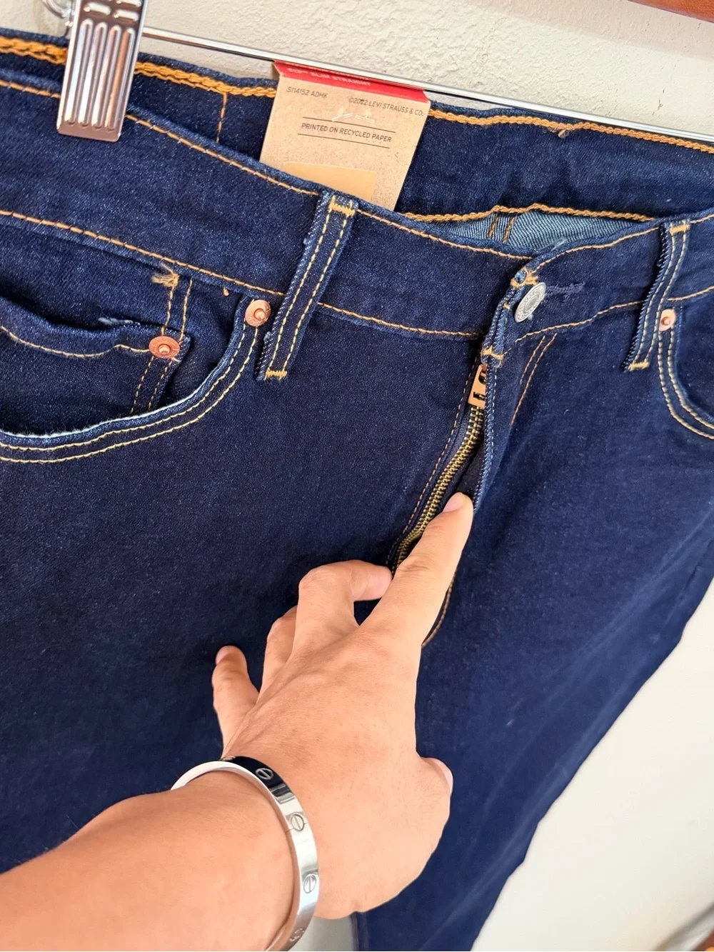 Levi’s Men 513 Slim Jeans NWT Dark Blue Below Waist